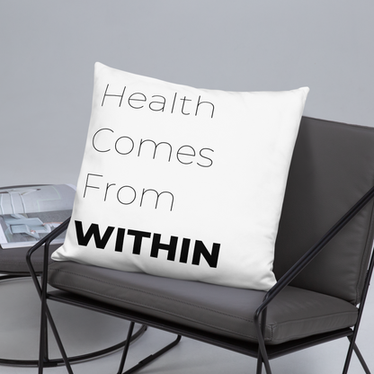 Health From Within Throw Pillow