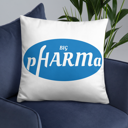 Big pHARMa Throw Pillow