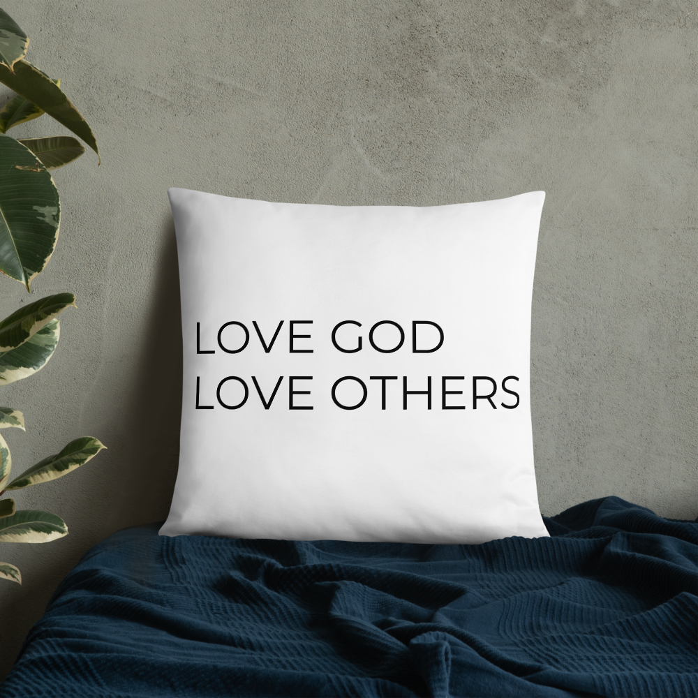 Love God & Others Throw Pillow