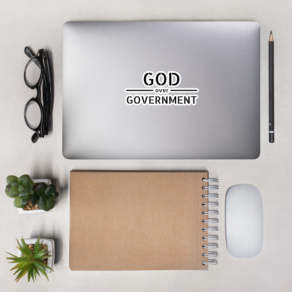 God / Government Sticker