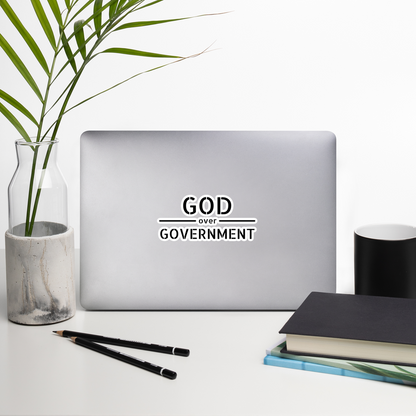 God / Government Sticker