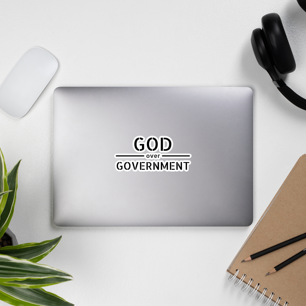 God / Government Sticker