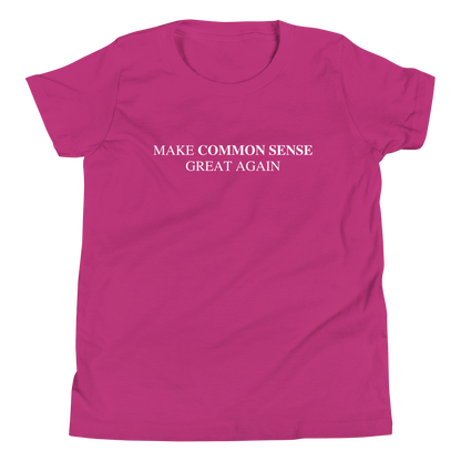 Make Common Sense Great Again Youth Tee