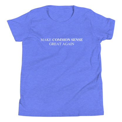 Make Common Sense Great Again Youth Tee